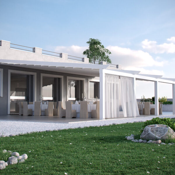 pergola R230 Pergomaster BT Group installata giardino copertura outdoor moderna