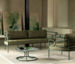 Divani e poltrone outdoor EMU Collier con struttura metallica contemporanea