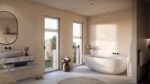 Finestre Prolux Più Oknoplast in bagno moderno con luce naturale