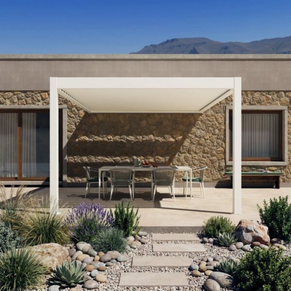 BT Group Pergoexe: pergola bioclimatica in alluminio dal design innovativo
