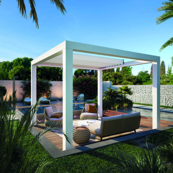 BT Group Pergonext R680: pergola bioclimatica retraibile e orientabile